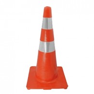 Cone 75 cm Lar/Branco Borracha Sintética Pesado ABNT 3,5 Kg