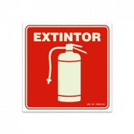 Placa Indicativa para Extintores 23x23